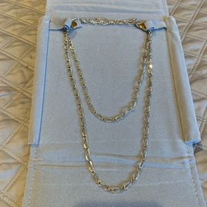 Italian 925 signature Sterling Link Necklace